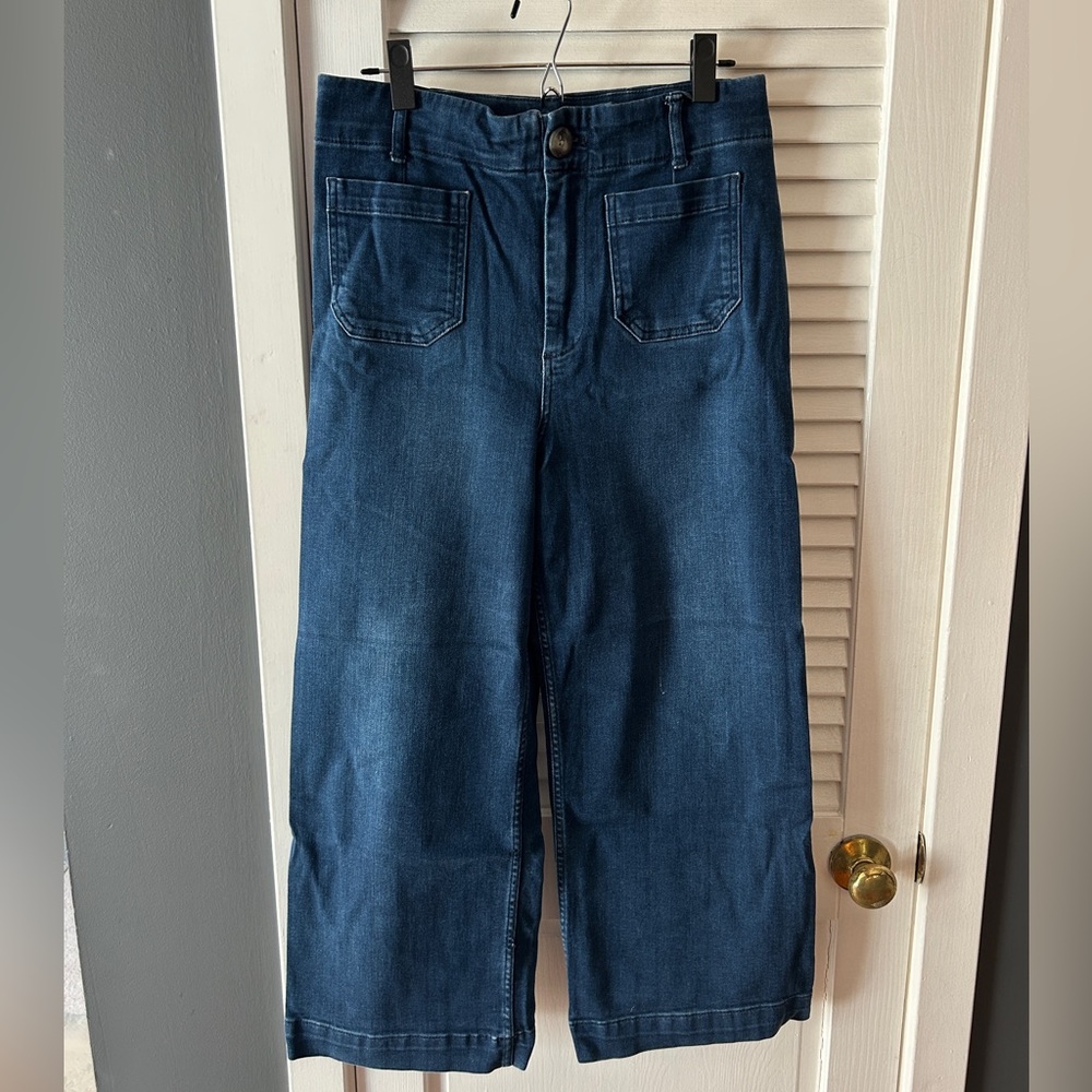 Anthropologie Pilcro Wide Leg Blue Jeans